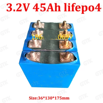 4 pcs Lifepo4 3.2v 45Ah lithium battery 3C high rate for DIY 12V 36v bike Golf cart Bicycle scooter backup power inverter solar
4 pcs Lifepo4 3.2v 45Ah lithium battery 3C high rate for DIY 12V 36v bike Golf cart Bicycle scooter backup power inverter solar