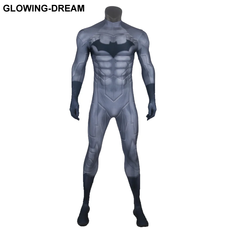 High Quality Muscle Padding Batman Cosplay Costume With U-zipper For Man 3D Muscle Shade Batman Zentai Suit For Halloween
High Quality Muscle Padding Batman Cosplay Costume With U-zipper For Man 3D Muscle Shade Batman Zentai Suit For Halloween