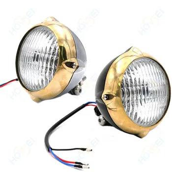 new Universal H4 55W Motorcycle Retro Front Headlight Polish Brass Head Lamp For Harley Cafe Racer Bobber
new Universal H4 55W Motorcycle Retro Front Headlight Polish Brass Head Lamp For Harley Cafe Racer Bobber