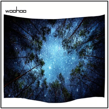 2019 Psychedelic Forest Trees and Stars Starry Sky Fabric Wall Hanging Tapestry Decor Polyester Curtains Plus Long Table Cover
2019 Psychedelic Forest Trees and Stars Starry Sky Fabric Wall Hanging Tapestry Decor Polyester Curtains Plus Long Table Cover