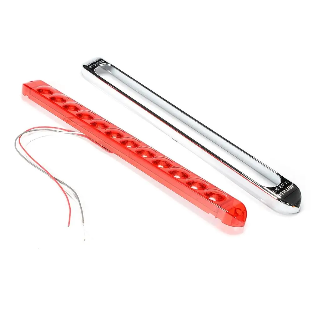 2Pcs Red Rear Left & Right Bumper Reflector 12LED Truck Tail Light Bars Brake Parking Warning Waterproof High-Mount Stop Lamp
2Pcs Red Rear Left & Right Bumper Reflector 12LED Truck Tail Light Bars Brake Parking Warning Waterproof High-Mount Stop Lamp