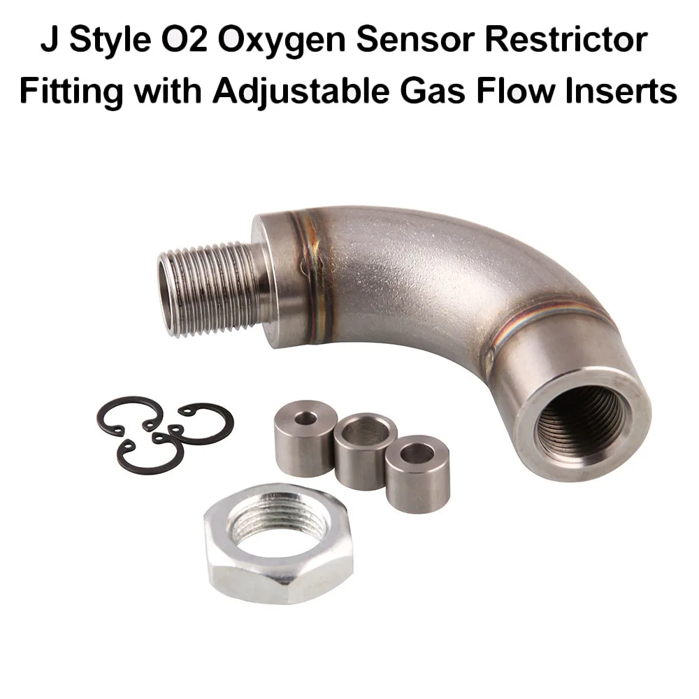 Vibrant 11619 J-Style Oxygen Sensor Restrictor Fitting with Adjustable Gas Flow Inserts Vibrant Performance