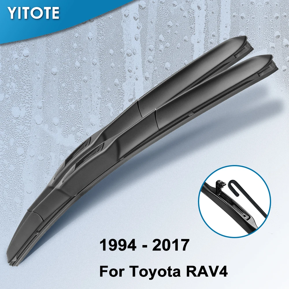 YITOTE Windscreen Hybrid Wiper Blades for Toyota RAV4 Fit Hook Arms Model Year from 1994 to 2017
YITOTE Windscreen Hybrid Wiper Blades for Toyota RAV4 Fit Hook Arms Model Year from 1994 to 2017