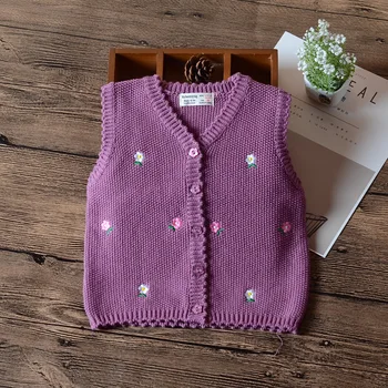 Purple Girls Sweater Vest Single Breasted White Waistcoat Girls Jacket 2020 Autumn Kids Clothes For 1 2 3 Years Old RKC185072
Purple Girls Sweater Vest Single Breasted White Waistcoat Girls Jacket 2020 Autumn Kids Clothes For 1 2 3 Years Old RKC185072