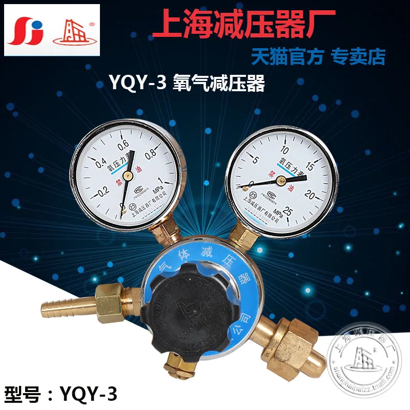 YQY-3 Oxygen Decompressor High Pressure Meter 0-25 MPA Low Pressure Meter 0-1 MPa Oxygen Decompression Valve Package
YQY-3 Oxygen Decompressor High Pressure Meter 0-25 MPA Low Pressure Meter 0-1 MPa Oxygen Decompression Valve Package