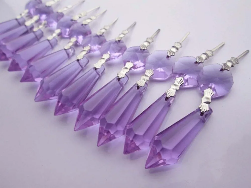 20 pcs/lot 36mm Purple Glass Crystal Lamp Prism Parts icicle Hanging Pendants for chandeliers decoration
20 pcs/lot 36mm Purple Glass Crystal Lamp Prism Parts icicle Hanging Pendants for chandeliers decoration