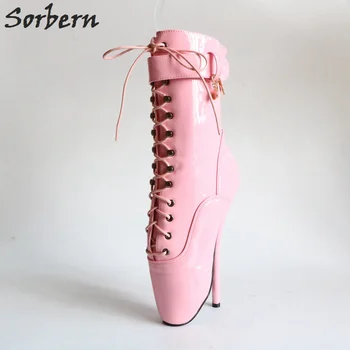 Sorbern Baby Pink Ankle Ballet Boot For Women 18Cm Spike Heels Lace Up Booties 2019 Woman Custom Wide Fit Shoes Unisex New
Sorbern Baby Pink Ankle Ballet Boot For Women 18Cm Spike Heels Lace Up Booties 2019 Woman Custom Wide Fit Shoes Unisex New