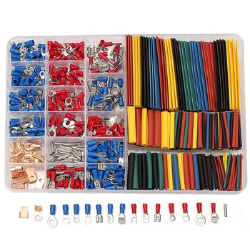 350 PCS Crimp Terminals Butt connectors & 328 PCS 2:1 Heat Shrink Tubing Assorted Insulation Shrinkable Sleeving Tubes Set
350 PCS Crimp Terminals Butt connectors & 328 PCS 2:1 Heat Shrink Tubing Assorted Insulation Shrinkable Sleeving Tubes Set