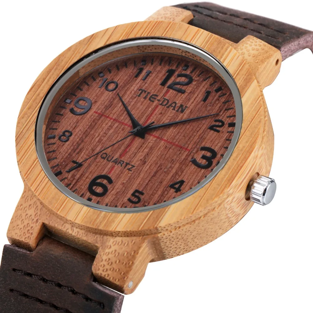 Ultra-light Fashion Neutral Wooden Watch Men Quartz Clock Genuine Leather Strap Arabic Number Display Top Brand Luxury relogio
Ultra-light Fashion Neutral Wooden Watch Men Quartz Clock Genuine Leather Strap Arabic Number Display Top Brand Luxury relogio