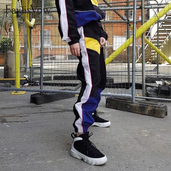 Faylisvow High Waisted Patchwork Pants Street Contrast Color Patchwork Cargo Jogger Loose Hip Hop Harem Sweatpants Women Autumn
Faylisvow High Waisted Patchwork Pants Street Contrast Color Patchwork Cargo Jogger Loose Hip Hop Harem Sweatpants Women Autumn