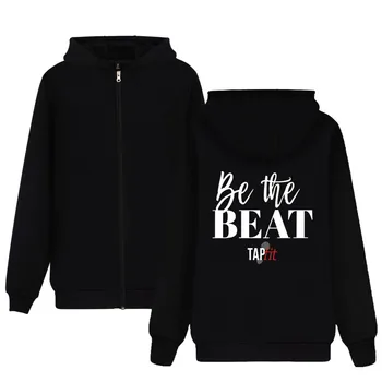 

Be The Beat New Top Brand TAPfit Logo Hoodies With Zipper Men Women Clothing Hooded Sweatshirt