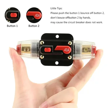 12V 24V 20A 30A 40A 50A 60A 80A 100A Auto Car Bike Stereo Audio Solar Energy Circuit Breaker Reset Fuse Inverter Home Solar Use
12V 24V 20A 30A 40A 50A 60A 80A 100A Auto Car Bike Stereo Audio Solar Energy Circuit Breaker Reset Fuse Inverter Home Solar Use