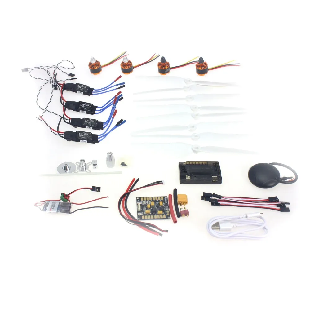 920KV Brushless Motor 30A ESC BEC Self-locking Propeller GPS APM2.8 Flight Control for 4-axis DIY GPS Drone F15843-D
920KV Brushless Motor 30A ESC BEC Self-locking Propeller GPS APM2.8 Flight Control for 4-axis DIY GPS Drone F15843-D