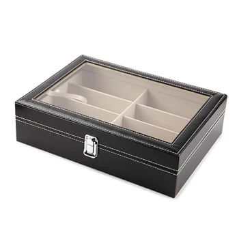 8 Slot Slots Lot PU Leather Display Sun Glasses Eyewear Organizer Storage Box 35*24*7cm High-Quality Home Storage
8 Slot Slots Lot PU Leather Display Sun Glasses Eyewear Organizer Storage Box 35*24*7cm High-Quality Home Storage