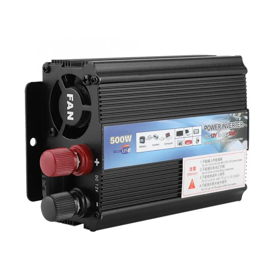 Inverter 12 V Converter 220V / 100V 500W Power Inverter With Solar Panel For Household Metal Power Inverter
Inverter 12 V Converter 220V / 100V 500W Power Inverter With Solar Panel For Household Metal Power Inverter