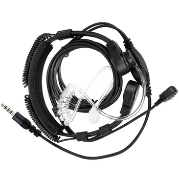 3.5mm Adjustable Throat Mic Microphone Covert Acoustic Tube Earpiece Headset With Finger PTT for iPhone Android Mobile Phone
3.5mm Adjustable Throat Mic Microphone Covert Acoustic Tube Earpiece Headset With Finger PTT for iPhone Android Mobile Phone