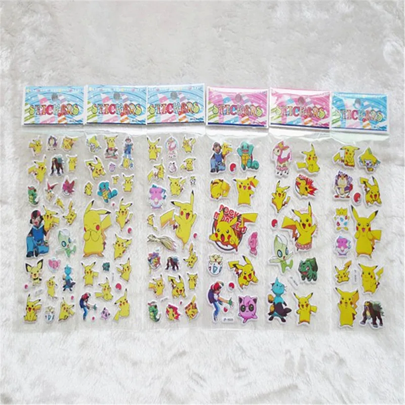6pcs 3D Anime Cartoon Unicorn Stickers for Kids Rooms Home Decor Diary Notebook Label Decoration Toy Pikachu Bubble Pegatinas
6pcs 3D Anime Cartoon Unicorn Stickers for Kids Rooms Home Decor Diary Notebook Label Decoration Toy Pikachu Bubble Pegatinas