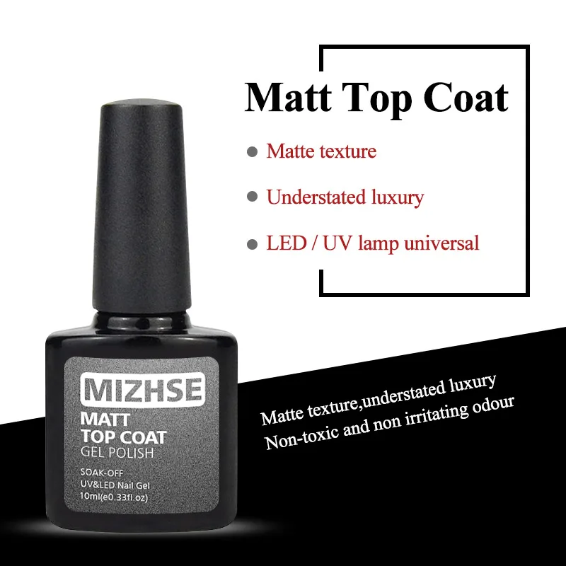 MIZHSE 10ml Matt Top Matt Nail Polish Lacquer Matte Gel Polish Top Gel Nail Mat Vernis Matte Top Coat UV Gel Nail Primer Top Gel
MIZHSE 10ml Matt Top Matt Nail Polish Lacquer Matte Gel Polish Top Gel Nail Mat Vernis Matte Top Coat UV Gel Nail Primer Top Gel
