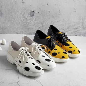 MLJUESE 2019 fashion sneakers horsehair lace up shoes autumn spring Polka dot Vulcanize Shoes platform sneakers size 34-40
MLJUESE 2019 fashion sneakers horsehair lace up shoes autumn spring Polka dot Vulcanize Shoes platform sneakers size 34-40