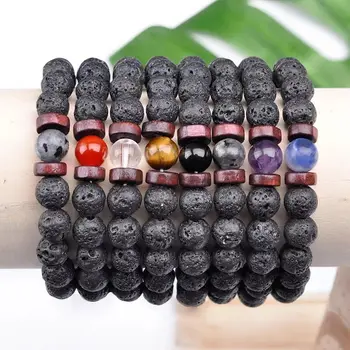 8mm Buddha Bless Lose Weight Chakra Bracelet Black Lava Healing Balance Beads Reiki Buddha Prayer Natural Stone Bracelets Women
8mm Buddha Bless Lose Weight Chakra Bracelet Black Lava Healing Balance Beads Reiki Buddha Prayer Natural Stone Bracelets Women