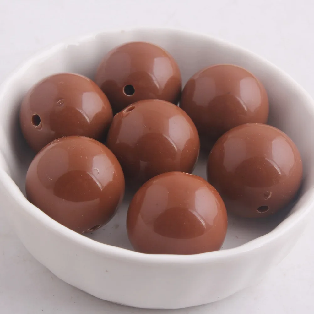 Kwoi vita Wholesales Brown Color Chunky 20MM 100pcs Acrylic Solid Bubble Gumball Beads for Kids Necklace Making
Kwoi vita Wholesales Brown Color Chunky 20MM 100pcs Acrylic Solid Bubble Gumball Beads for Kids Necklace Making