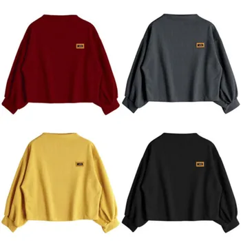 Ladies Crew Neck Long Lantern Sleeve Solid Sweatshirt Hot Sale Women Autumn Drop Shoulder Oversized Hoodies Pullovers Sweatshirt
Ladies Crew Neck Long Lantern Sleeve Solid Sweatshirt Hot Sale Women Autumn Drop Shoulder Oversized Hoodies Pullovers Sweatshirt