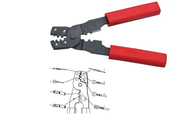 Multifunctional line pressing clamp the HS-202B cold press clamp wiring terminal cutters telephone plug crimping pliers
Multifunctional line pressing clamp the HS-202B cold press clamp wiring terminal cutters telephone plug crimping pliers