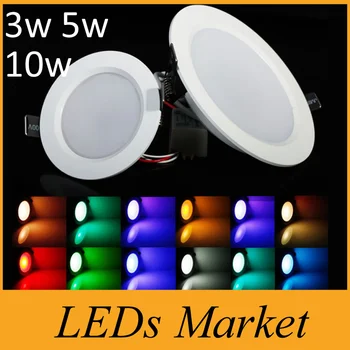 RGB LED Downlight 3W 5W 10W AC85-265V Color Changing Recessed Panel Light Bulb Lamp With Remote Control for Hallway Wall Lights
RGB LED Downlight 3W 5W 10W AC85-265V Color Changing Recessed Panel Light Bulb Lamp With Remote Control for Hallway Wall Lights