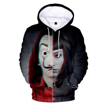 funny TV series La casa de papel Money Heist House of Paper 3D Hoodies sweatshirt boys/girls Harajuku fashion popular 3D clothes
funny TV series La casa de papel Money Heist House of Paper 3D Hoodies sweatshirt boys/girls Harajuku fashion popular 3D clothes
