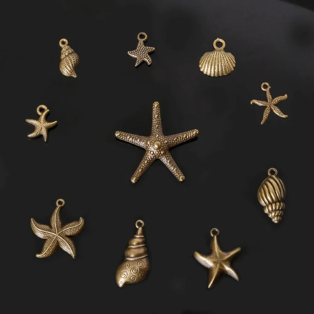 Metal Vintage 71pcs/lot random mixed Antique Bronze Plated Shell Charms Pendant Jewelry Findings Accessories for DIY Fashion
Metal Vintage 71pcs/lot random mixed Antique Bronze Plated Shell Charms Pendant Jewelry Findings Accessories for DIY Fashion