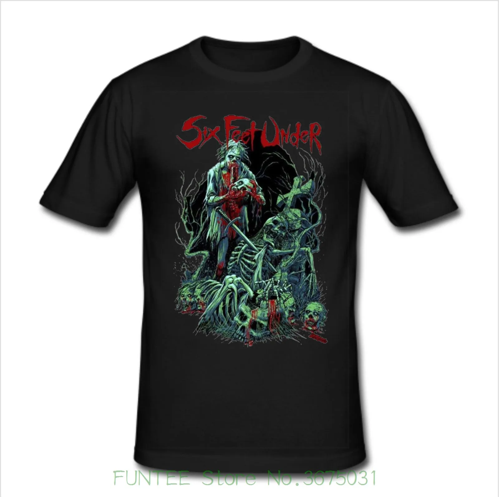 Design Style New Fashion Short Sleeve Men's Slim Fit T Shirt Size S , M , L , Xl , 2xl , 3xl - Six Feet Under Death Metal Band
Design Style New Fashion Short Sleeve Men's Slim Fit T Shirt Size S , M , L , Xl , 2xl , 3xl - Six Feet Under Death Metal Band