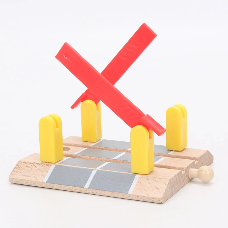 wooden railway crossing
