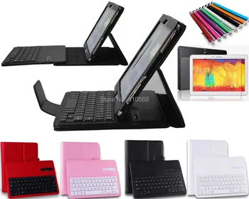 Removable Detachable Bluetooth Keyboard Stand Leather Case Cover for Samsung Galaxy Note 10.1 2014 Edition P601 P600+Film+Pen
Removable Detachable Bluetooth Keyboard Stand Leather Case Cover for Samsung Galaxy Note 10.1 2014 Edition P601 P600+Film+Pen