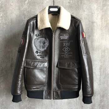 2019 new fur one men's jacket leather leather embroidered badge sheep leather men's motorcycle fur jacket fashion lapel cashmere
2019 new fur one men's jacket leather leather embroidered badge sheep leather men's motorcycle fur jacket fashion lapel cashmere