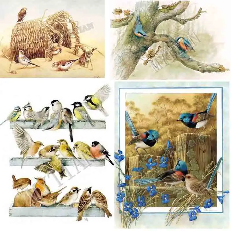 birds home decor full drill resin 5D Diamond Painting Rhinestones Cross Stitch 3D Embroidery Mosaic Needlework stickers | Дом и сад