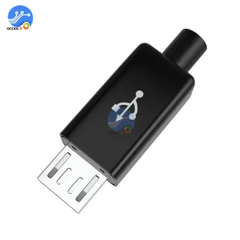Micro USB Male Connector Jack Cable Plug Black Welding Data OTG Line Interface USB Cable Connector Adaptor
Micro USB Male Connector Jack Cable Plug Black Welding Data OTG Line Interface USB Cable Connector Adaptor