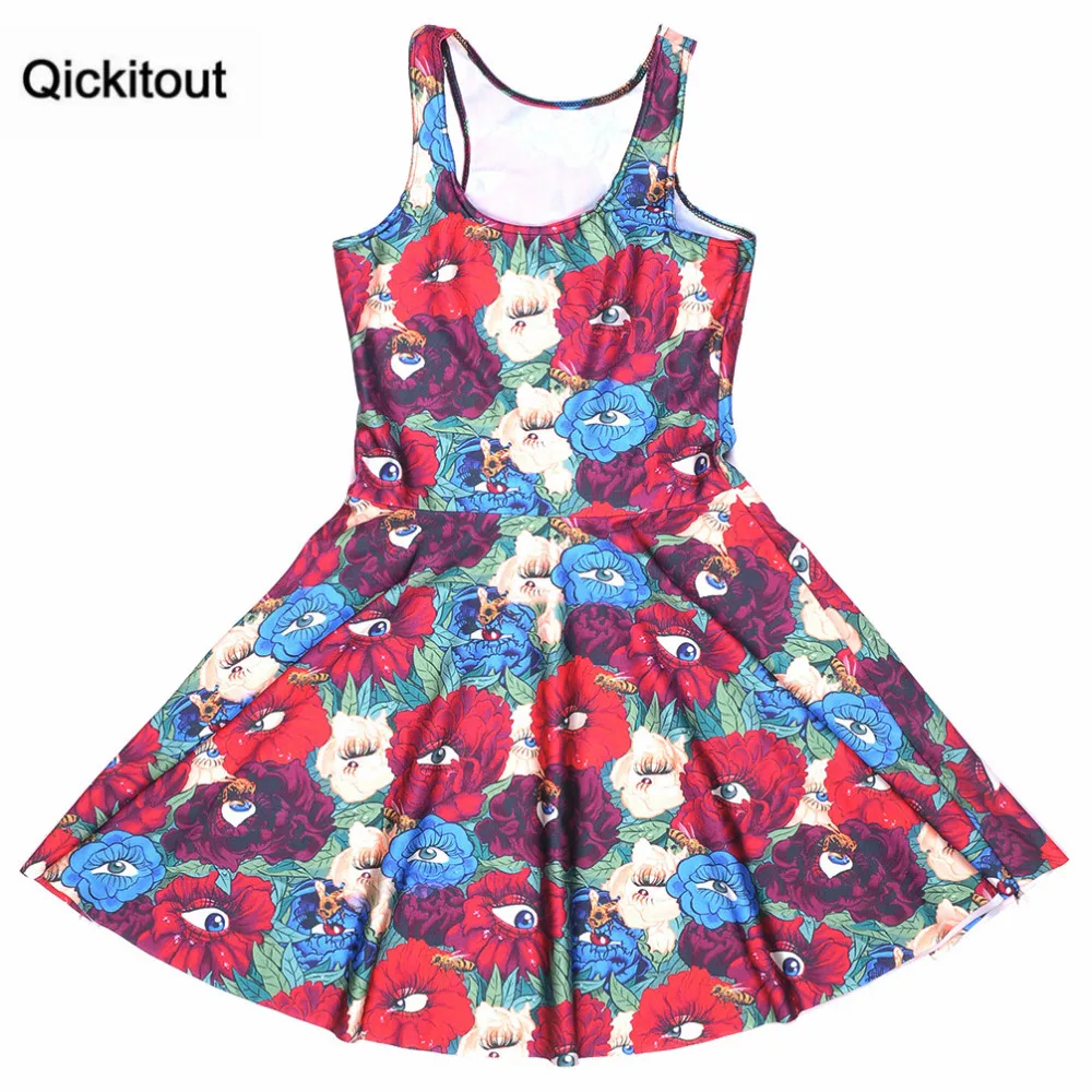 Qickitout Dress 2016 Fashion Colourful Flower Digital Print Dress Sleeveless Beach DRESS Vestido Plus Size Drop Shipping
Qickitout Dress 2016 Fashion Colourful Flower Digital Print Dress Sleeveless Beach DRESS Vestido Plus Size Drop Shipping