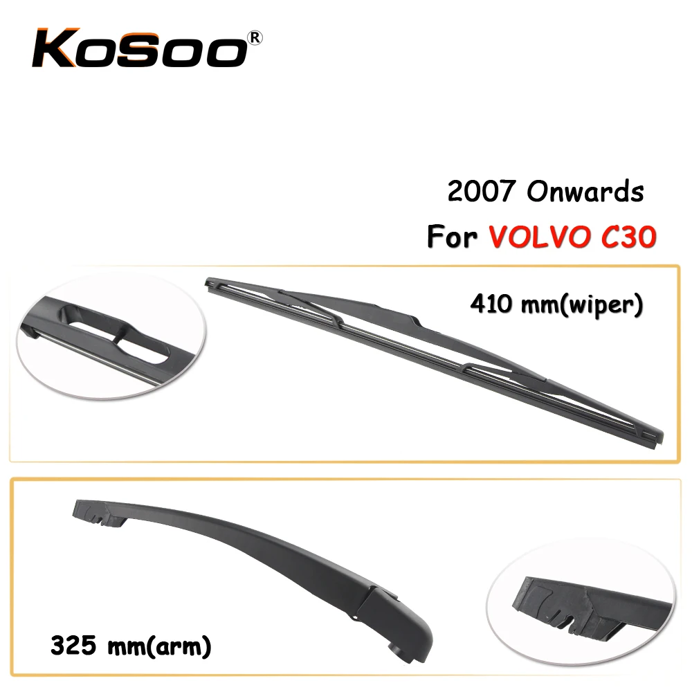 Автомобильная Задняя щетка автомобильного стеклоочистителя KOSOO для VOLVO C30 410 мм 2007
