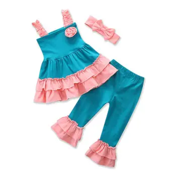2018 New Summer Children Girls Clothing Sets Floral Ruffle Clothes Tops T-shirt Fashion Leggings Pants Baby Kids 3Pcs Suit
2018 New Summer Children Girls Clothing Sets Floral Ruffle Clothes Tops T-shirt Fashion Leggings Pants Baby Kids 3Pcs Suit