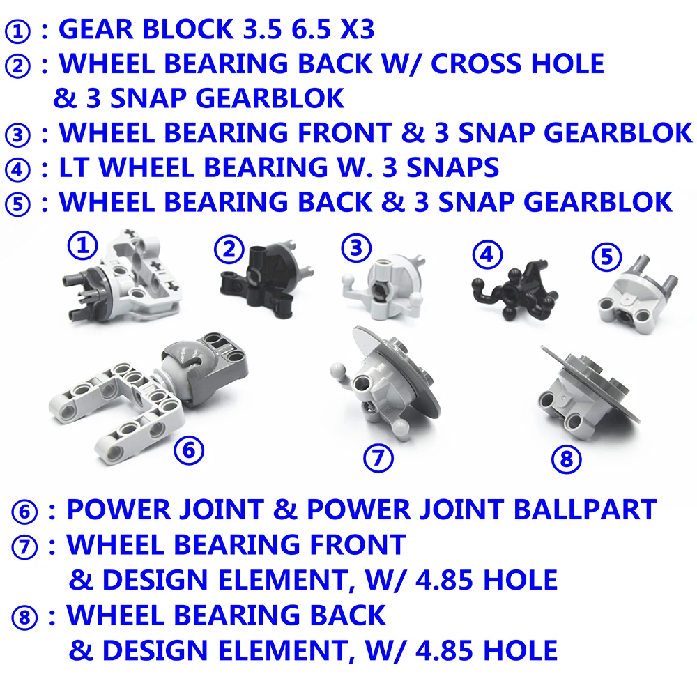 ETFOM MOC Technic Building Blocks TECHNIC Suspension Parts compatible with lego for kids boys toy
ETFOM MOC Technic Building Blocks TECHNIC Suspension Parts compatible with lego for kids boys toy