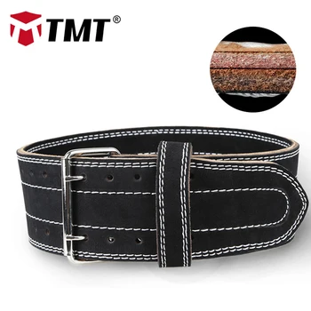 TMT Genuine Leather Weightlifting Belt 4 Inch Wide Double Prong Workout Belt Men Deadlift Back Support for Squats Cross Training
TMT Genuine Leather Weightlifting Belt 4 Inch Wide Double Prong Workout Belt Men Deadlift Back Support for Squats Cross Training