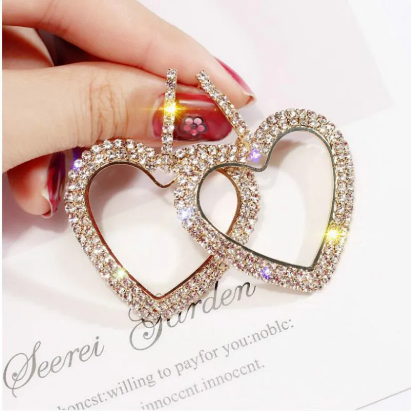 Korean Heart Earrings Rhinestone Square Geometric Dangle Earrings For Women 2019 Fashion Jewelry Accessories Fine Gifts
Korean Heart Earrings Rhinestone Square Geometric Dangle Earrings For Women 2019 Fashion Jewelry Accessories Fine Gifts