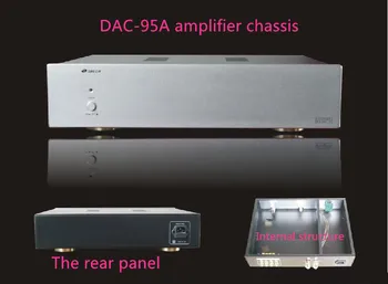 DAC95-A standard chassis DAC Pre-amplifier chassis AMP case Enclosure DIY box (430*95*340mm)
DAC95-A standard chassis DAC Pre-amplifier chassis AMP case Enclosure DIY box (430*95*340mm)