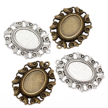 10pcs vintage bronze conch oval filigree cameo cabochon base setting Fit 18x25mm Dia Cabochon Pendant Setting DIY Jewelry
10pcs vintage bronze conch oval filigree cameo cabochon base setting Fit 18x25mm Dia Cabochon Pendant Setting DIY Jewelry