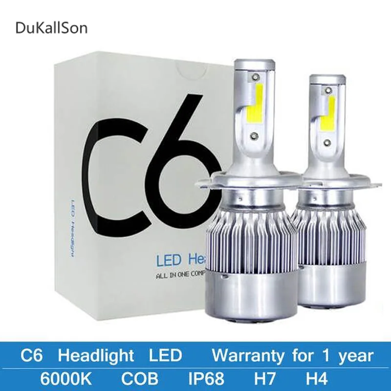 C6 Led H4 Led H1 H3 H11 9005 9006 H7 H27 880 9004 h13 Beam LED Headlight Bulbs Light Lamp 12V 6000K IP68 COB Auto LED Lamp Bulb
C6 Led H4 Led H1 H3 H11 9005 9006 H7 H27 880 9004 h13 Beam LED Headlight Bulbs Light Lamp 12V 6000K IP68 COB Auto LED Lamp Bulb
