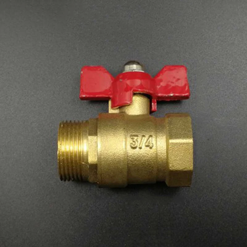 3/4" BSP Female x 3/4" BSP Male Thread Two Way Brass Shut Off Ball Valve With Butterfly Handle For Fuel Gas Water Oil Air
3/4" BSP Female x 3/4" BSP Male Thread Two Way Brass Shut Off Ball Valve With Butterfly Handle For Fuel Gas Water Oil Air