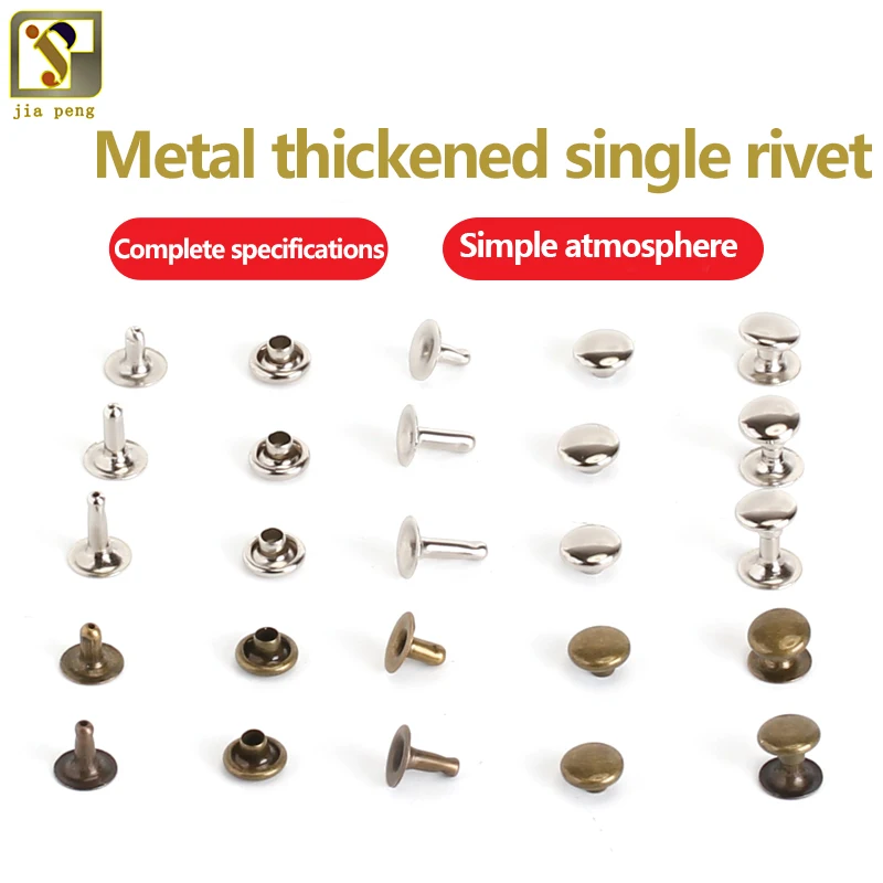 100x Single-sided Cap Rivet of Tubular Metal Leather Craft Repairs Studs Punk Spike Decor 5MM 6MM 7MM 8MM 10MM
100x Single-sided Cap Rivet of Tubular Metal Leather Craft Repairs Studs Punk Spike Decor 5MM 6MM 7MM 8MM 10MM