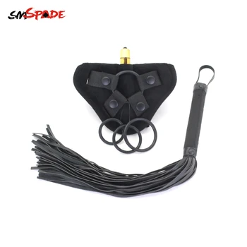 

Smspade Sex Toys for Woman Bondage Set Vaginal balls Strap on Slave Spanking Whip Fetish Kit Sex Restraints Strapon Sex Flogger