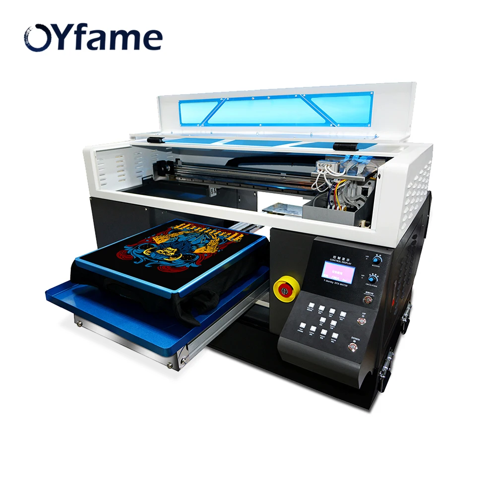 OYfame Automatic Flatbed Printer DTG Printer Print on T-shirt Multicolor Flatbed Printer Fast Speed With Double Printer Head
OYfame Automatic Flatbed Printer DTG Printer Print on T-shirt Multicolor Flatbed Printer Fast Speed With Double Printer Head