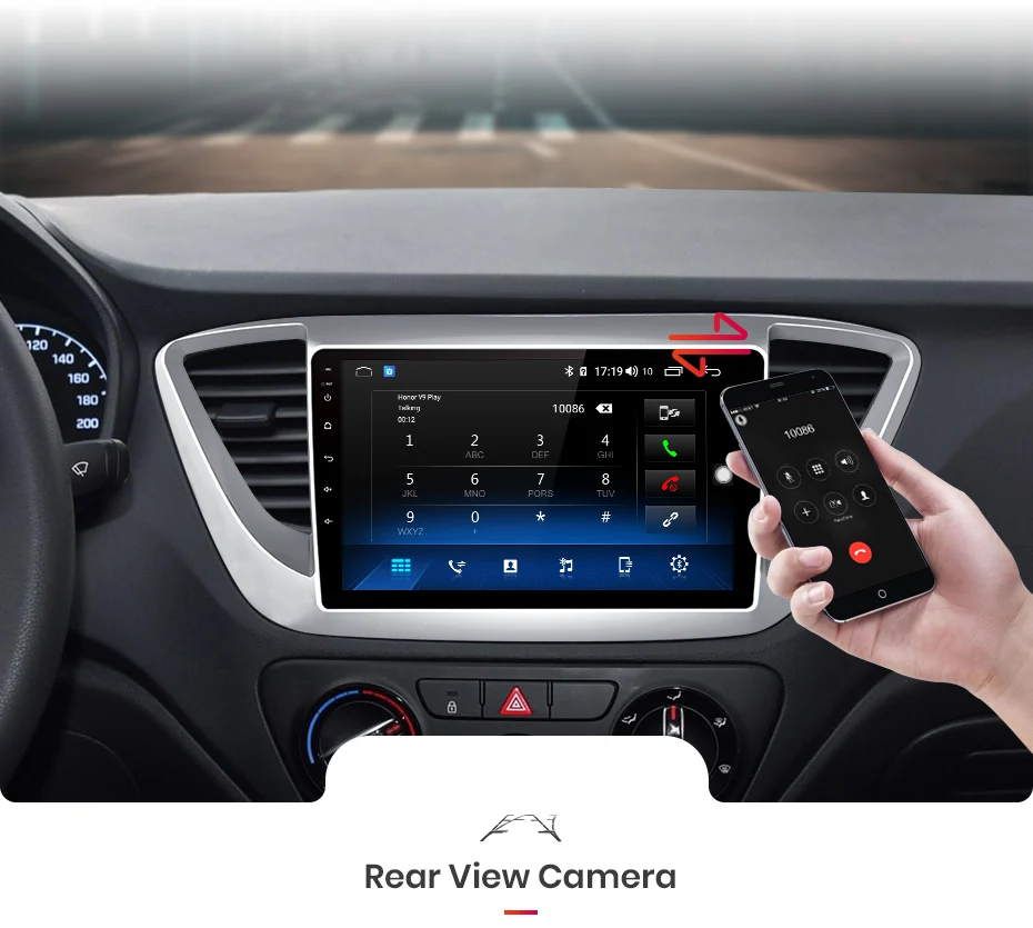 Top Junsun V1pro 4G+64G CarPlay Android 9.0 DSP For Hyundai Solaris Verna 2017 2018 Car Radio Multimedia Navigation GPS RDS 2 din 11